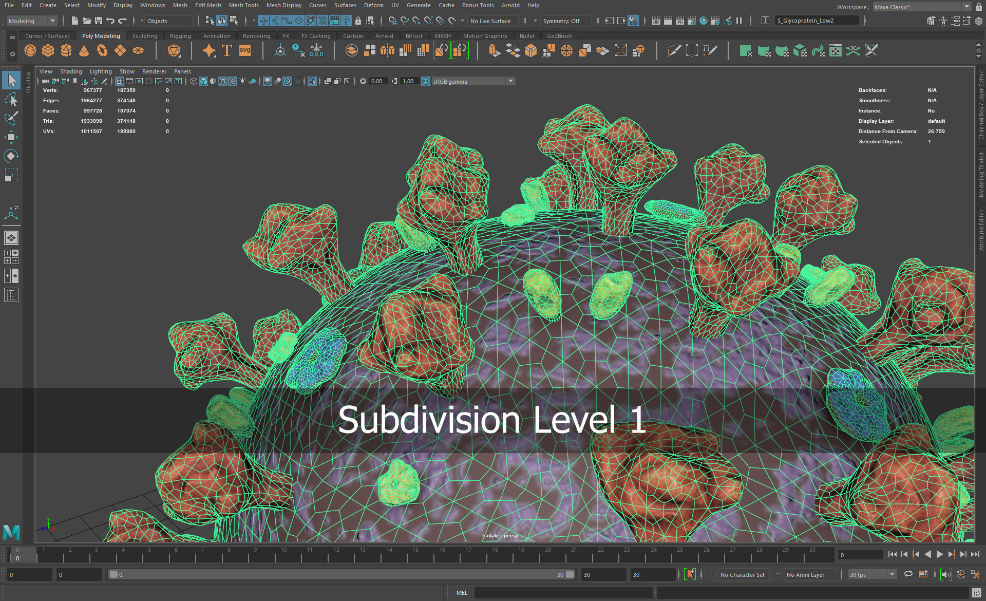 CoronaVirus COVID 19 Corona Virus SARS-CoV-2 nCoV with Source Low-poly 3D model_45
