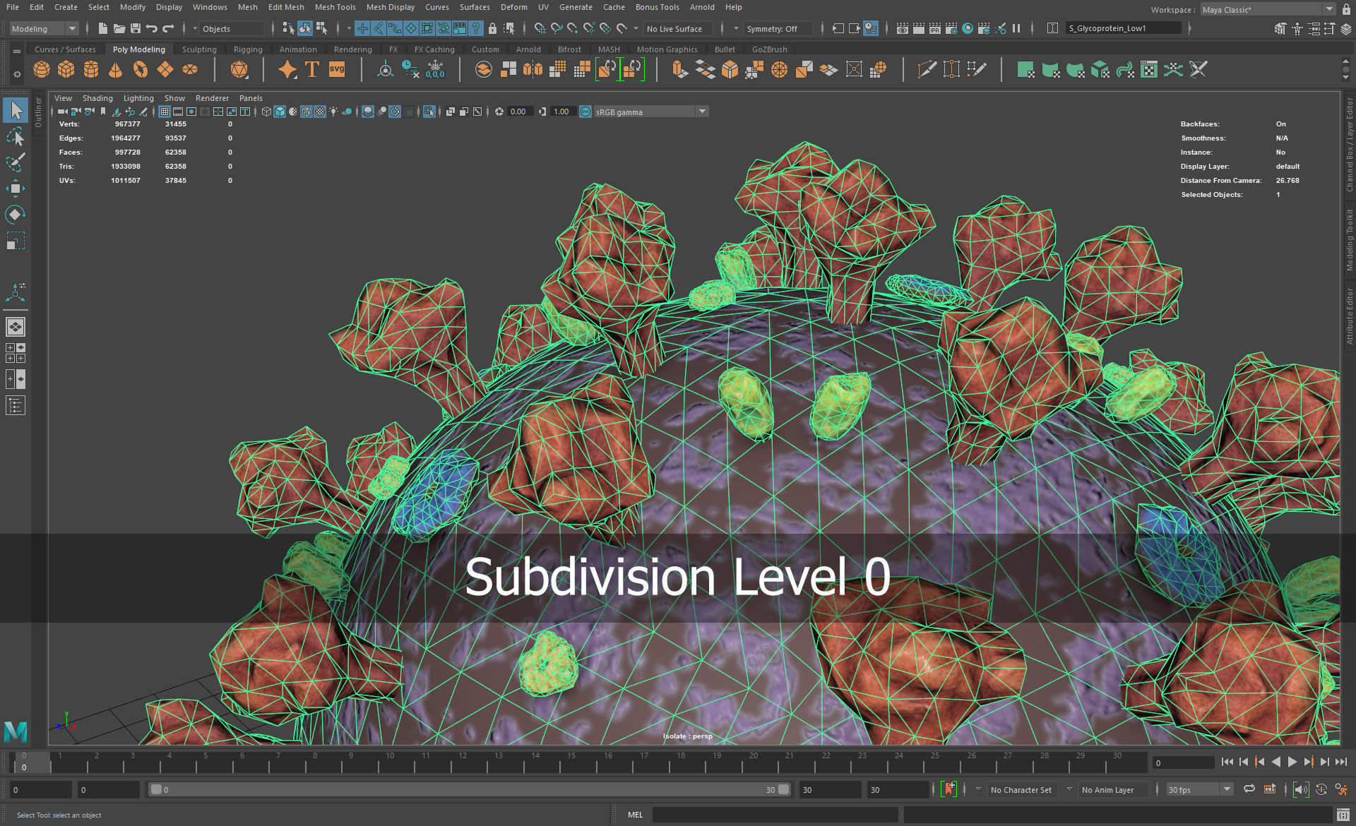 CoronaVirus COVID 19 Corona Virus SARS-CoV-2 nCoV with Source Low-poly 3D model_43