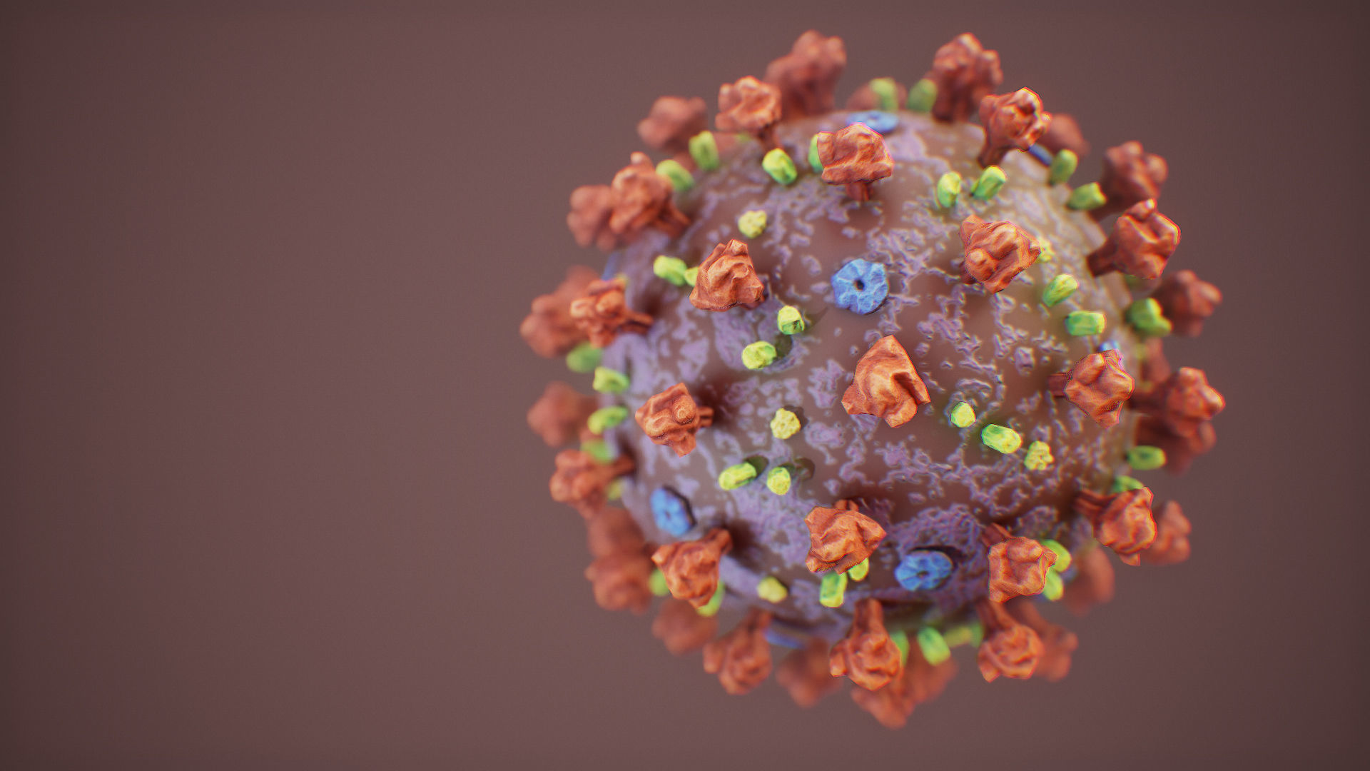 CoronaVirus COVID 19 Corona Virus SARS-CoV-2 nCoV with Source Low-poly 3D model_9