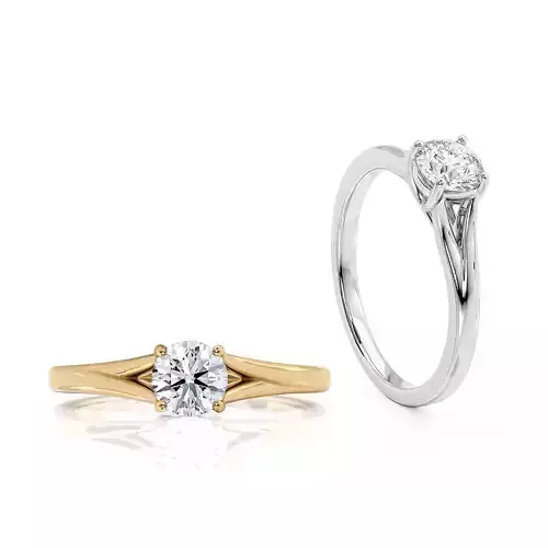 Jewelry Engagement ring 05ct central stone