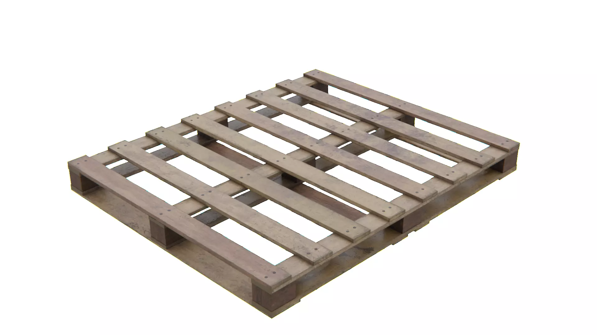 WoodPalletV-02 wooden pallet wall art Low-poly 3D model_0