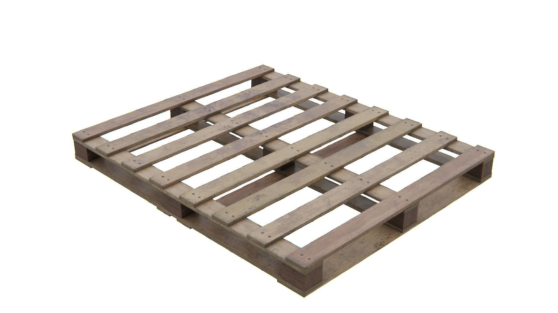 WoodPalletV-02 wooden pallet wall art Low-poly 3D model_10