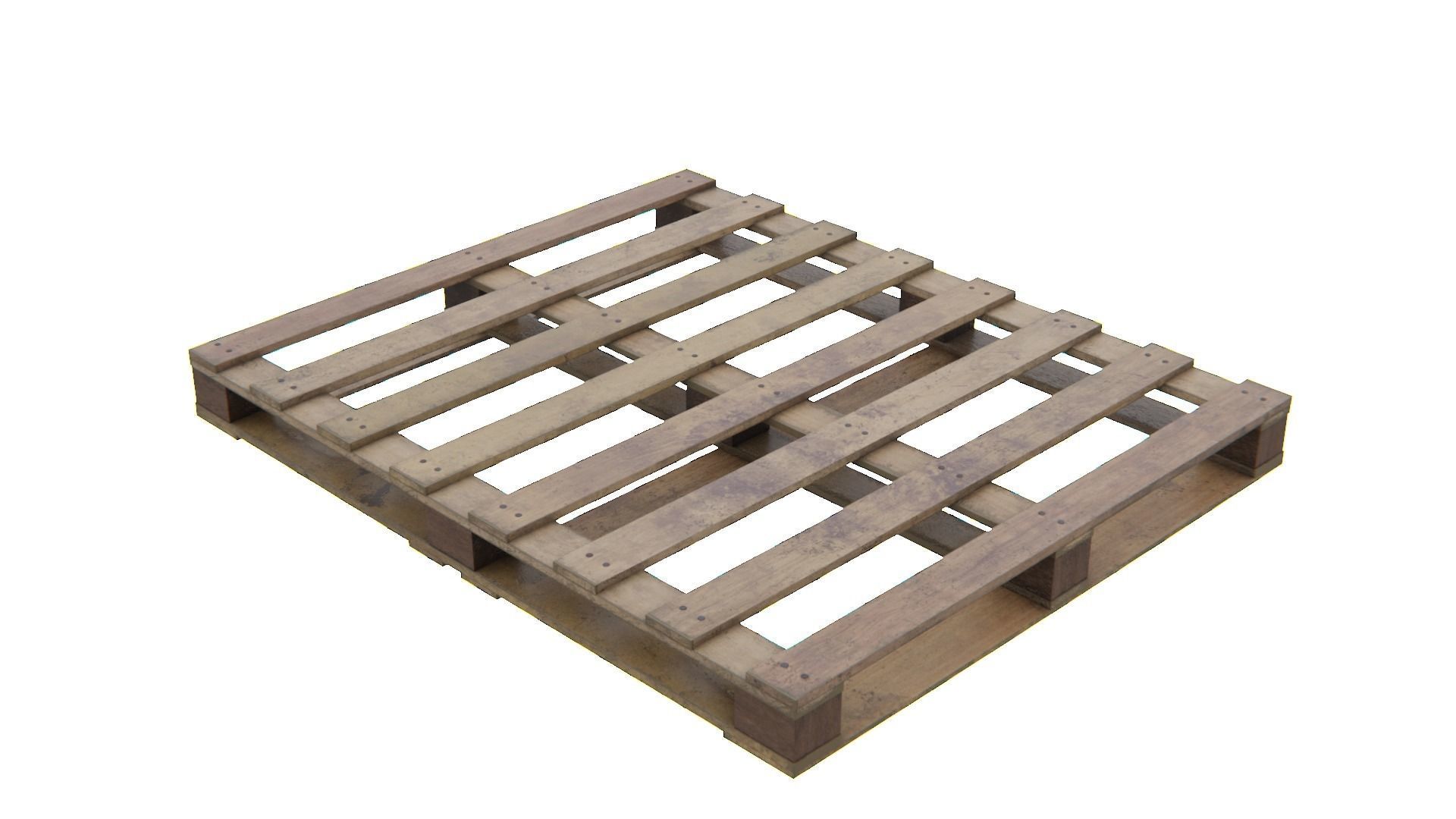 WoodPalletV-02 wooden pallet wall art Low-poly 3D model_9