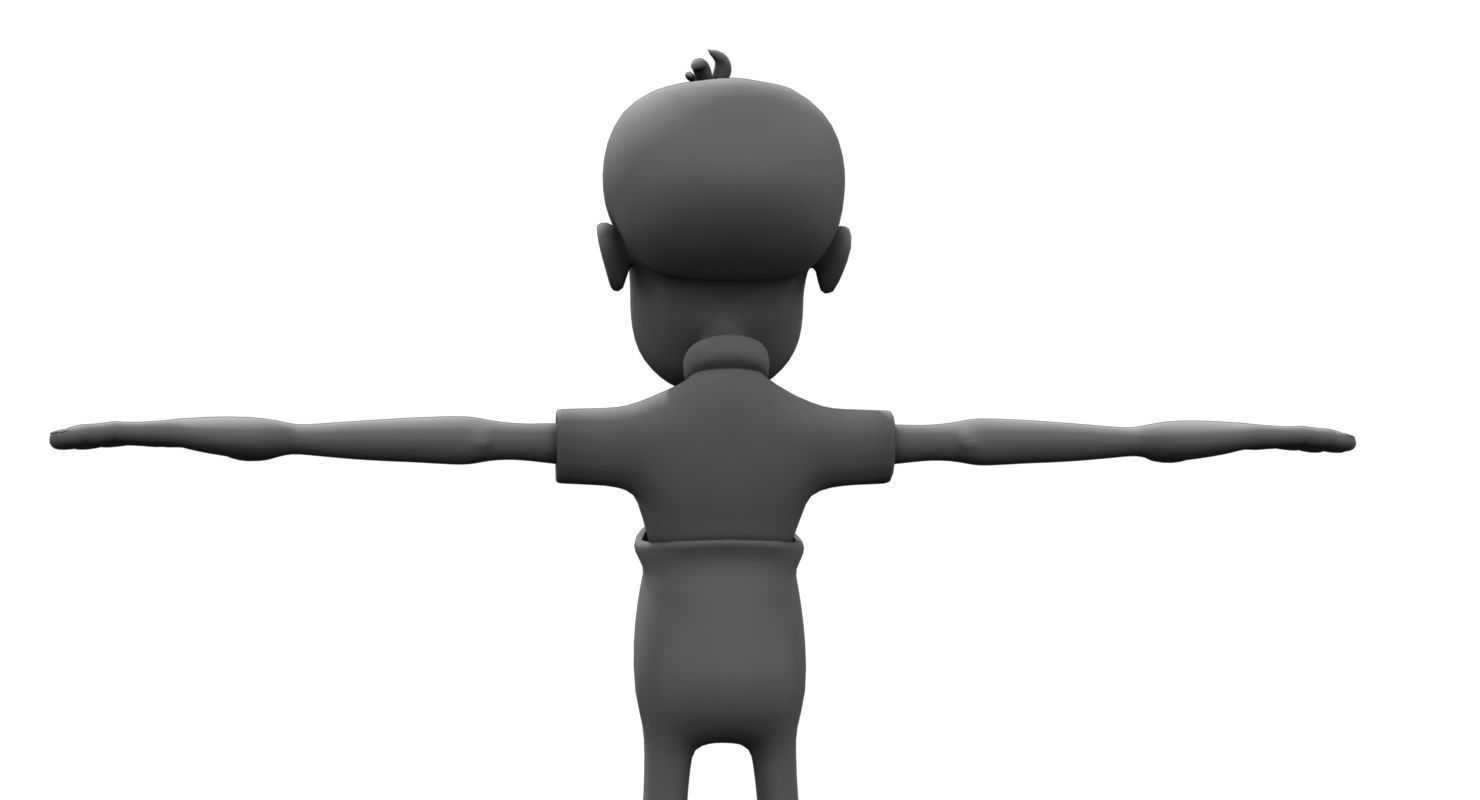 boy fisher 3d model 3D model_2