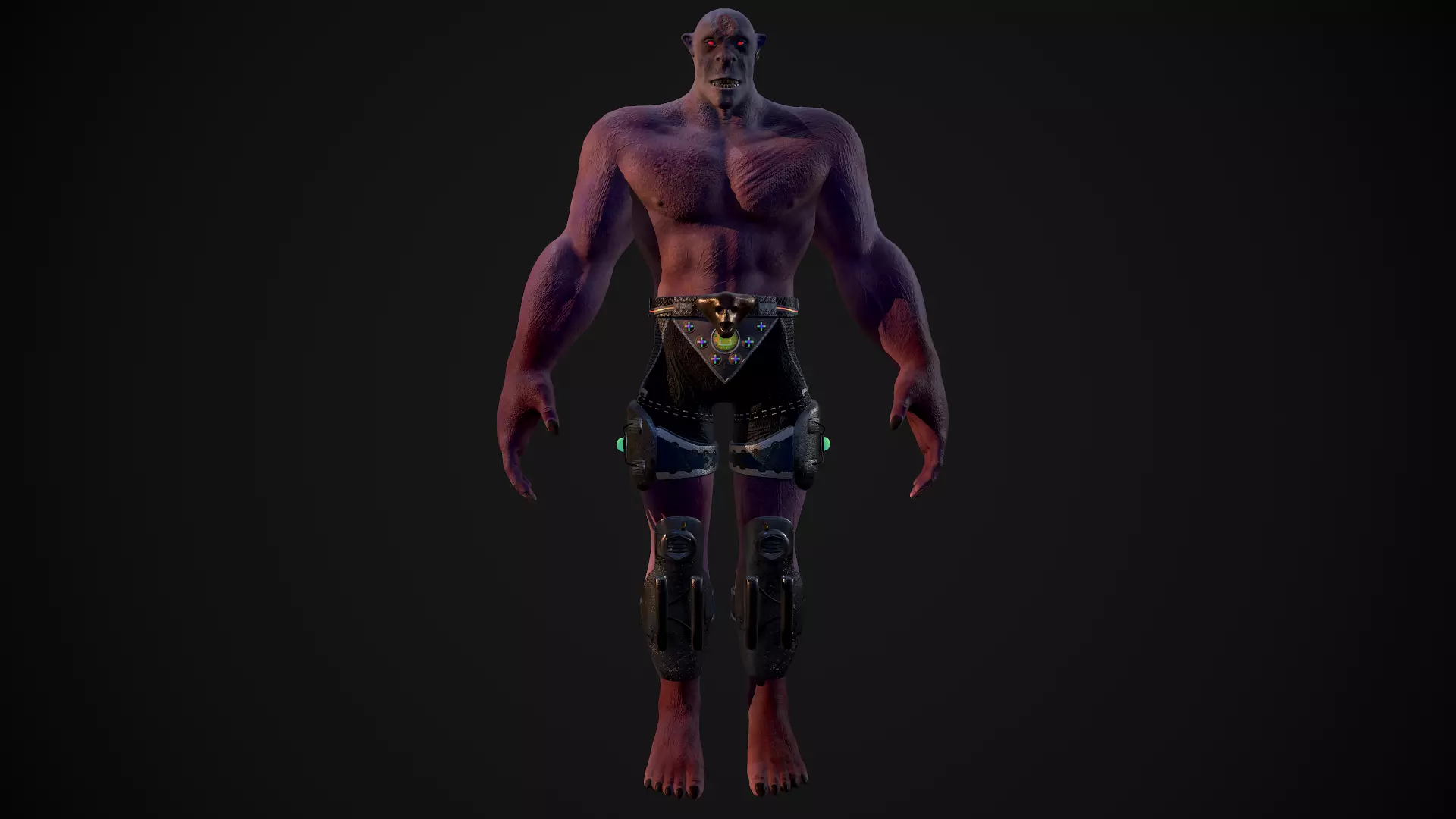 Judging man shorts Low-poly 3D model_0