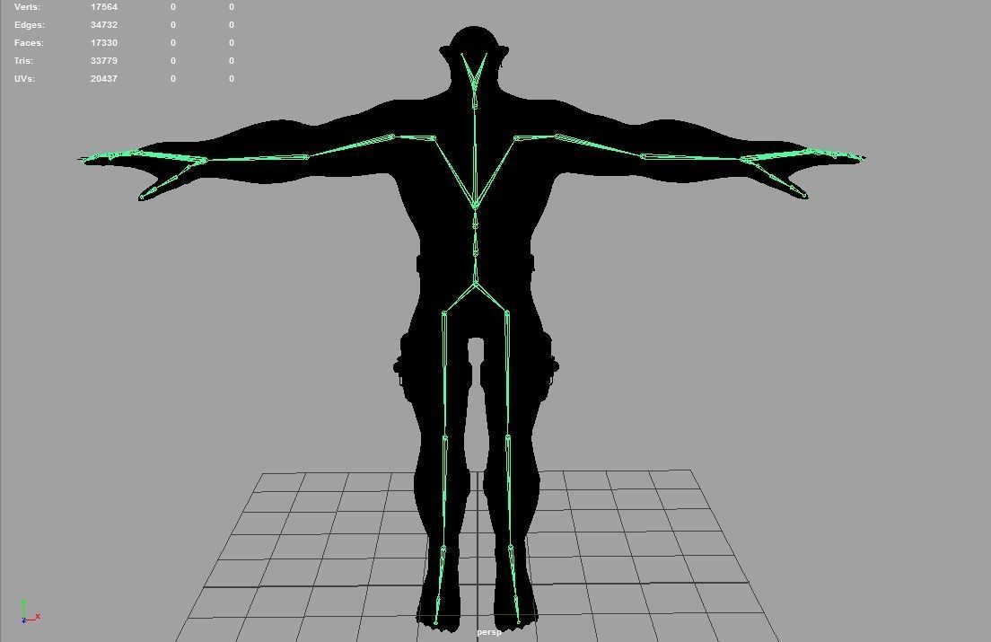 Judging man shorts Low-poly 3D model_26