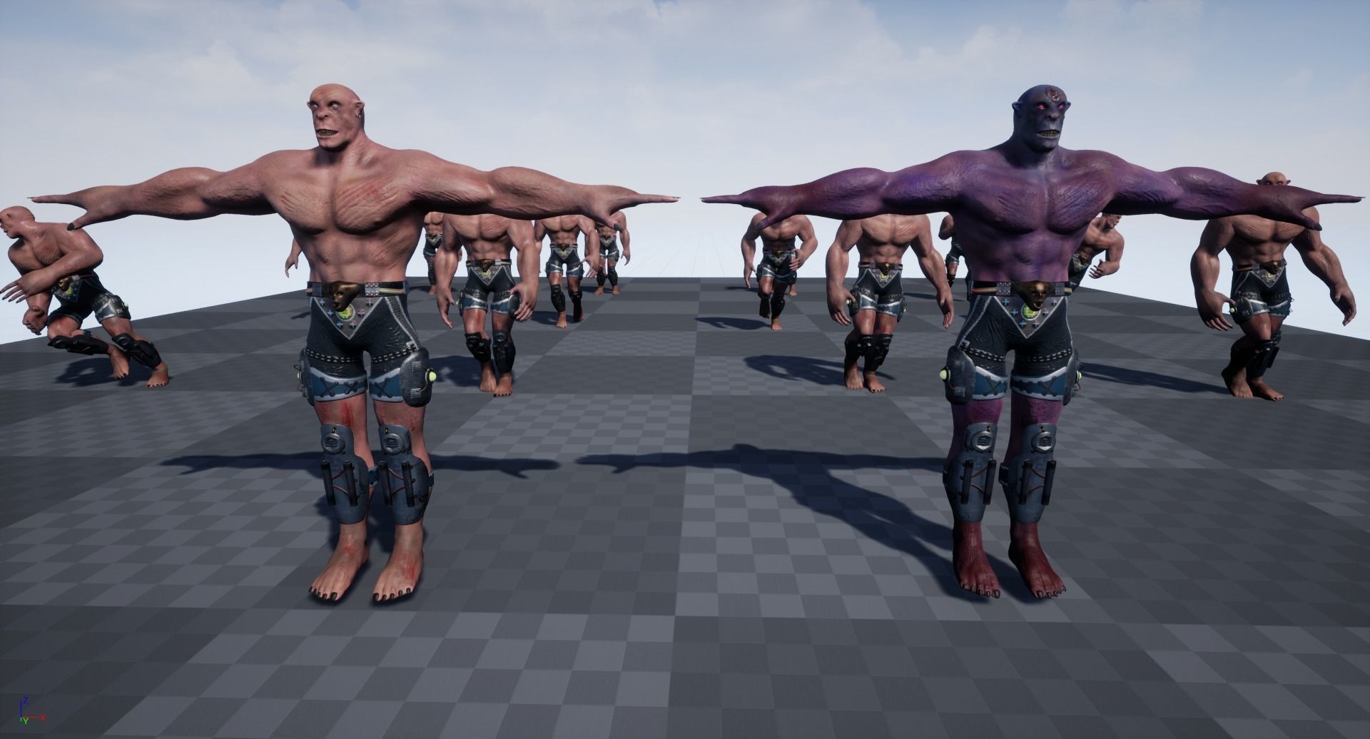 Judging man shorts Low-poly 3D model_23