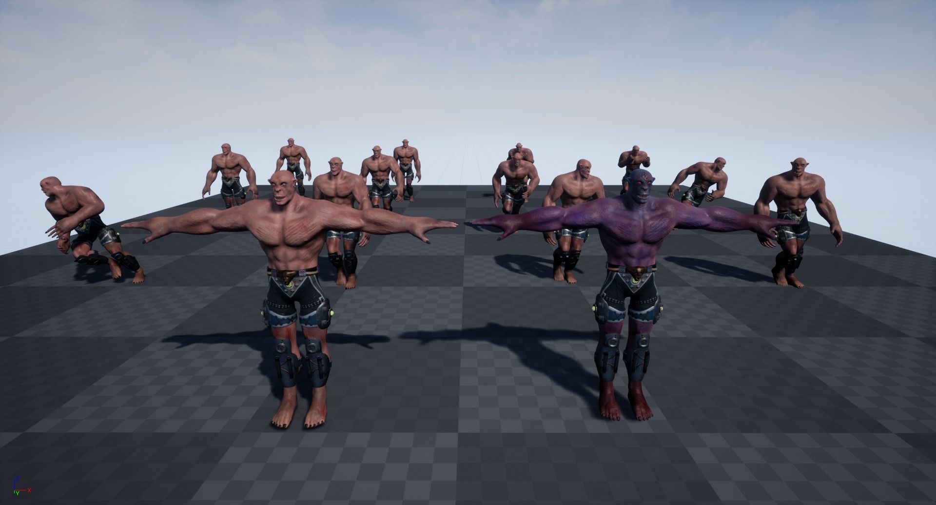 Judging man shorts Low-poly 3D model_21