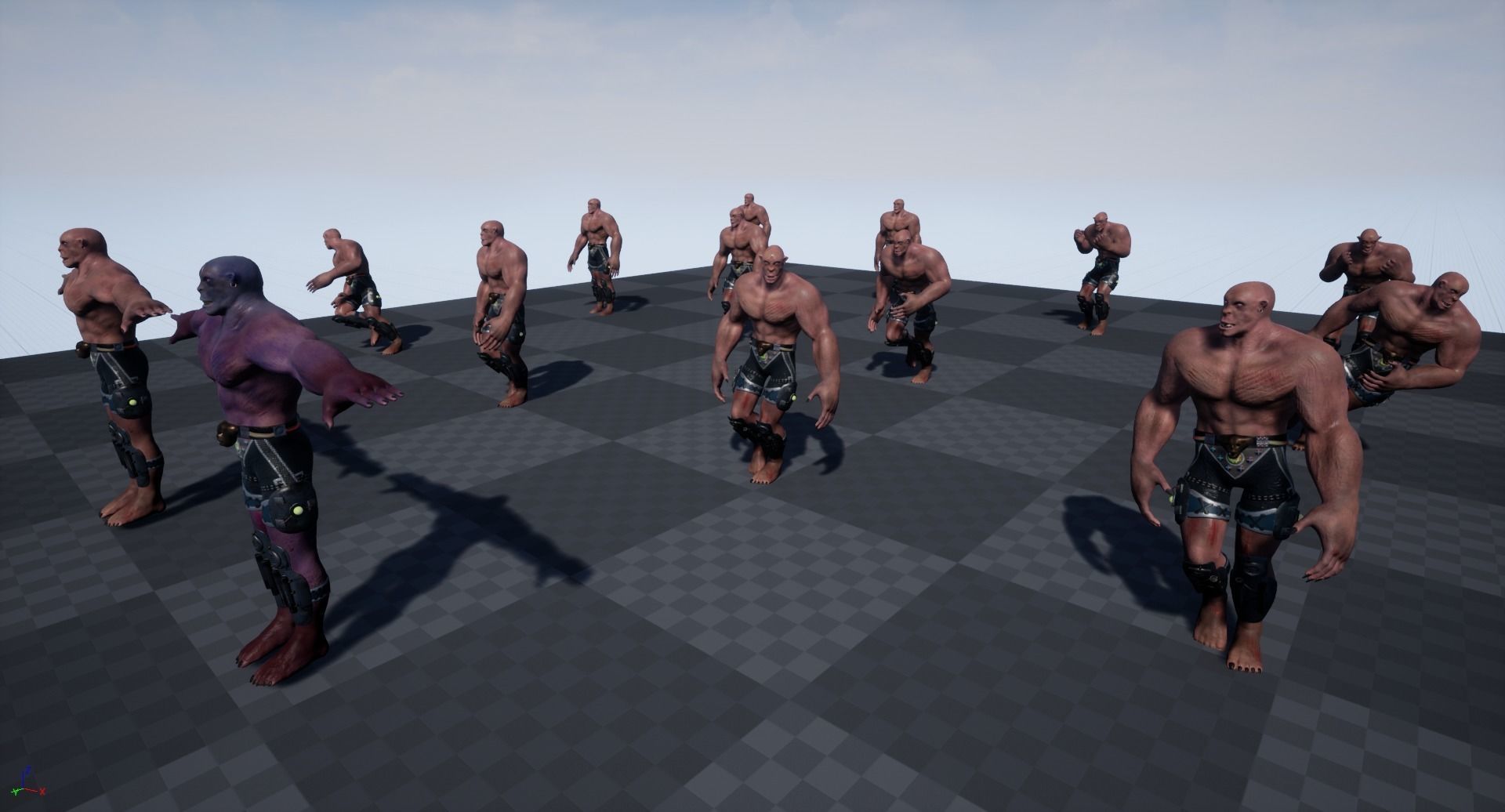 Judging man shorts Low-poly 3D model_22