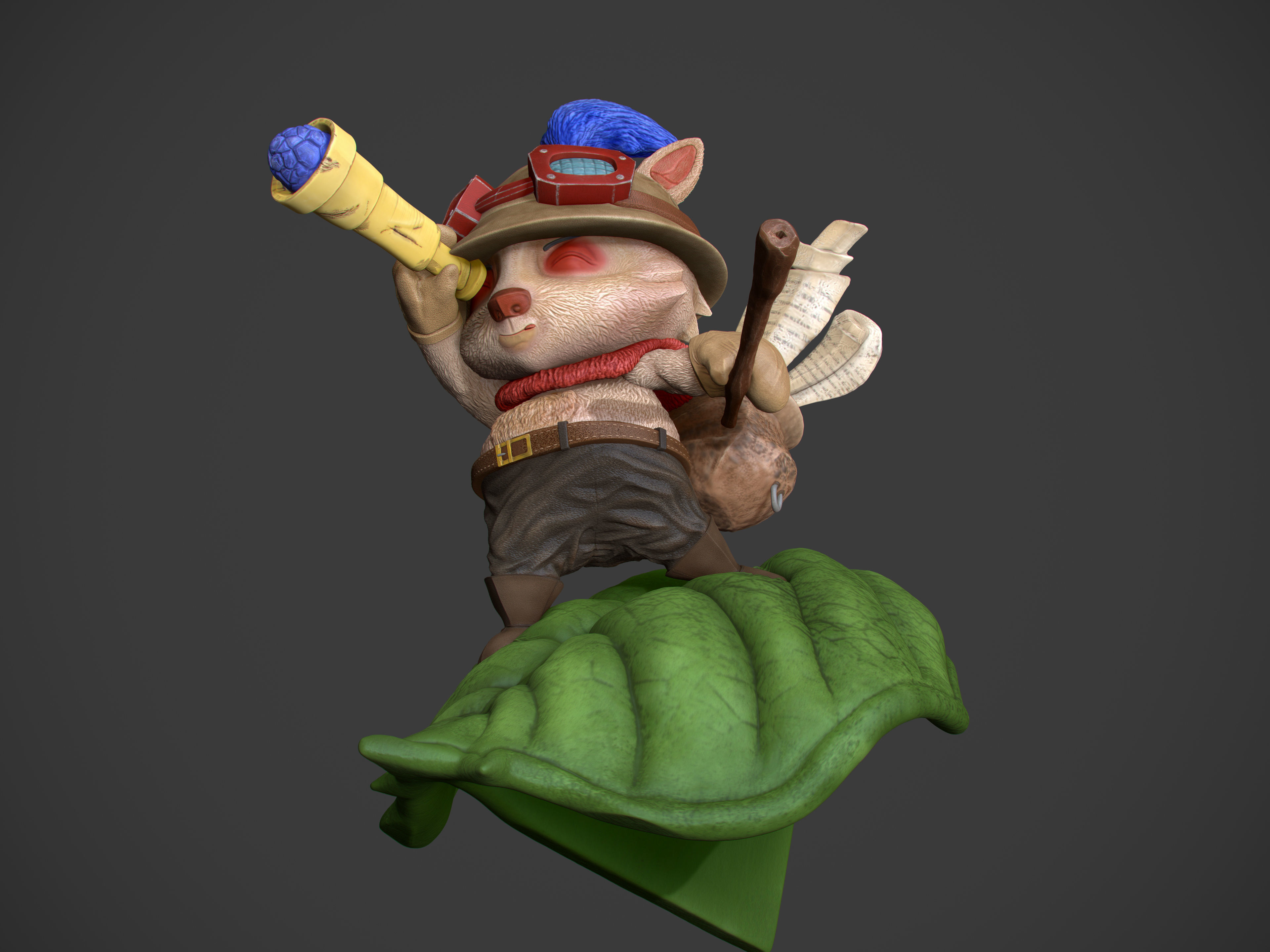 Teemo 3D Print Figure 3D model_5