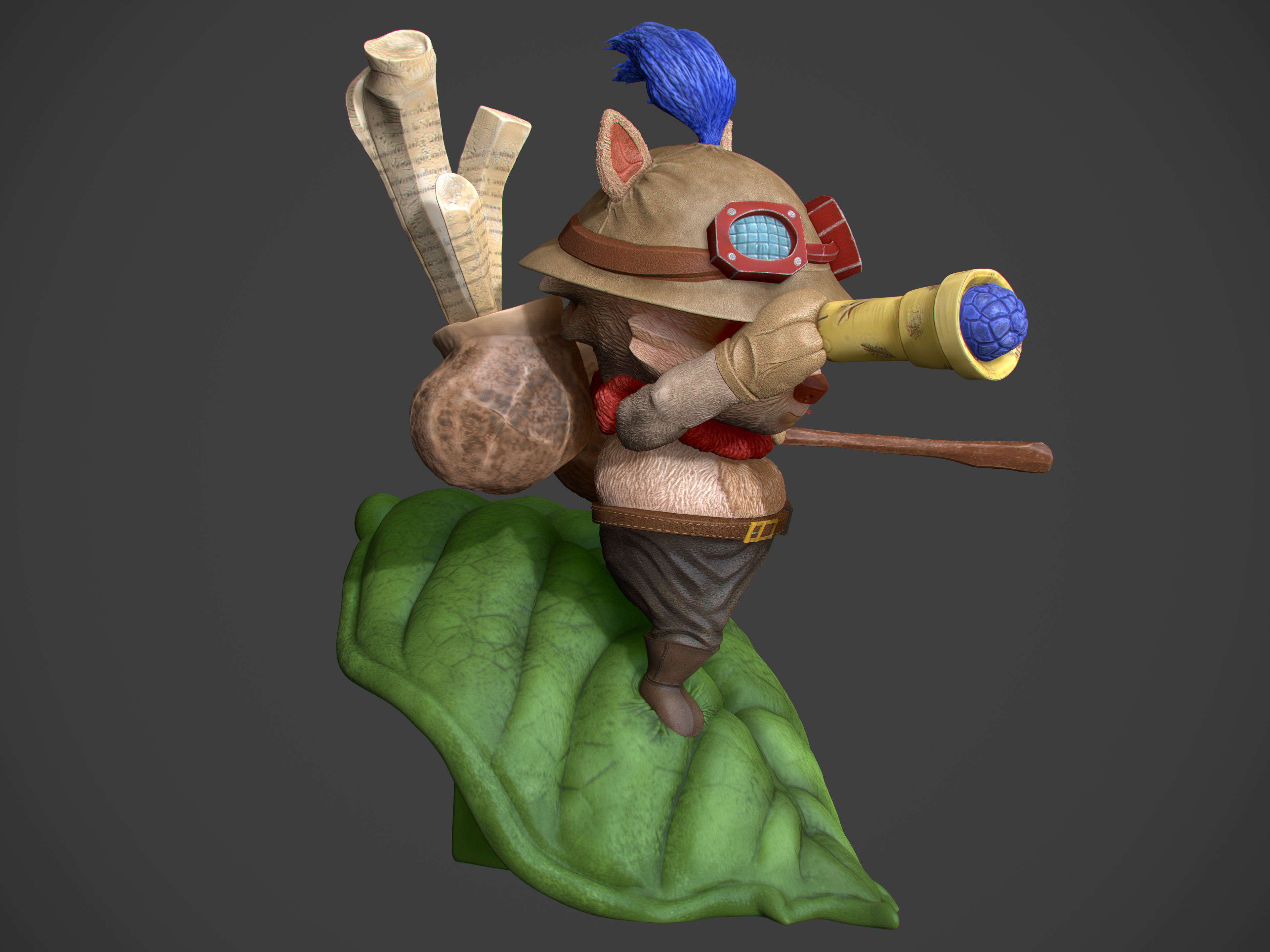Teemo 3D Print Figure 3D model_3