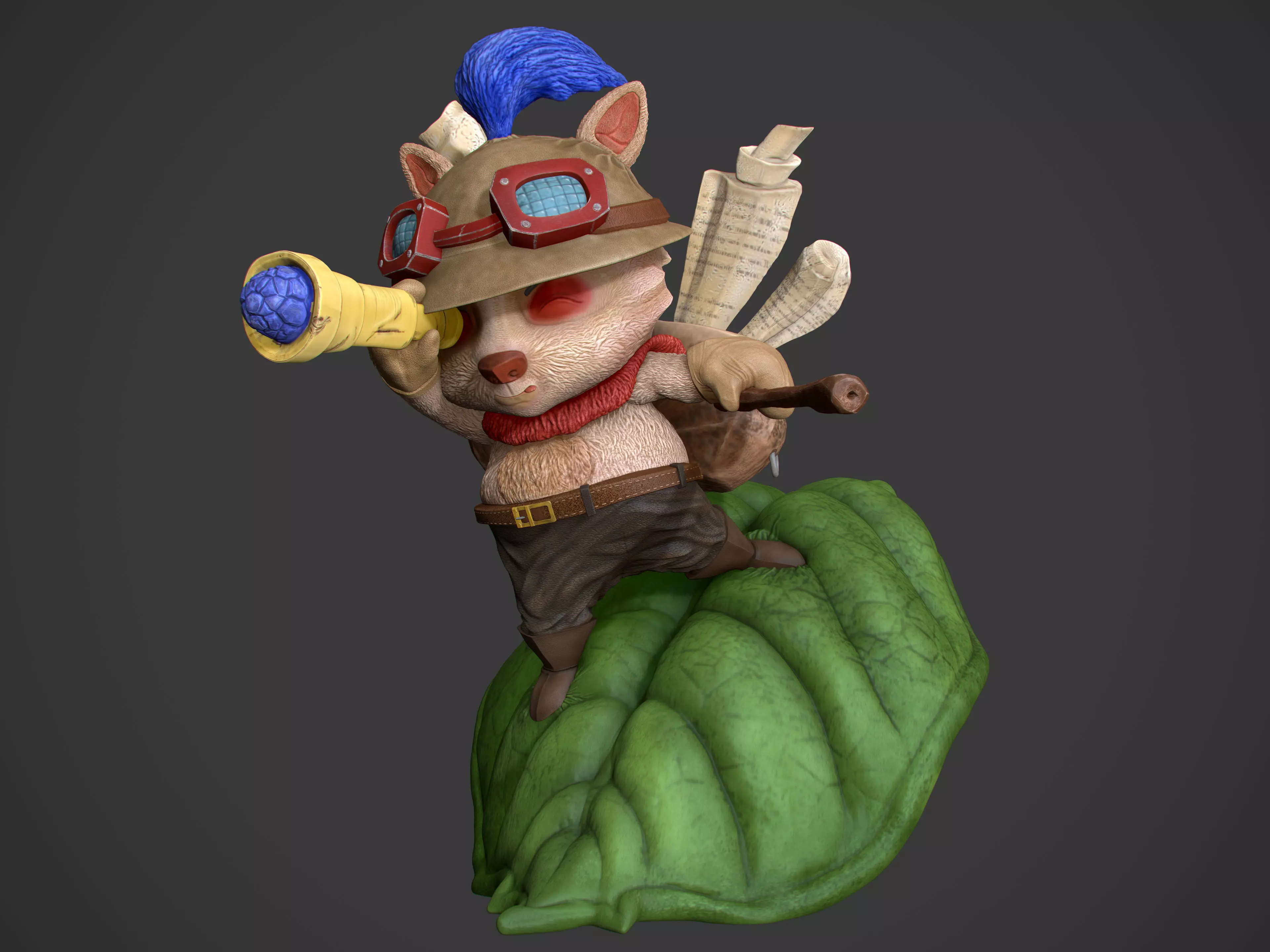 Teemo 3D Print Figure 3D model_0