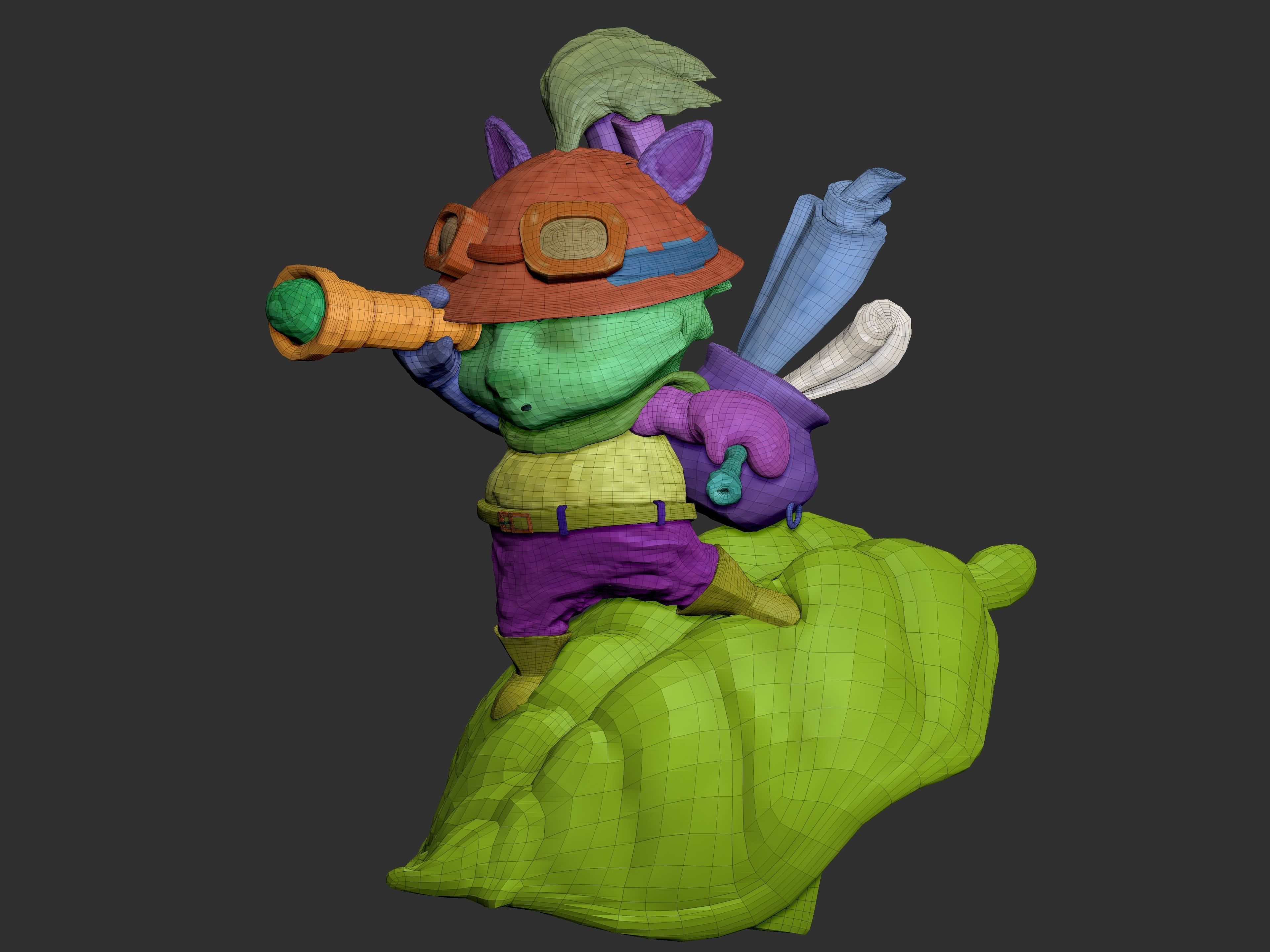 Teemo 3D Print Figure 3D model_9