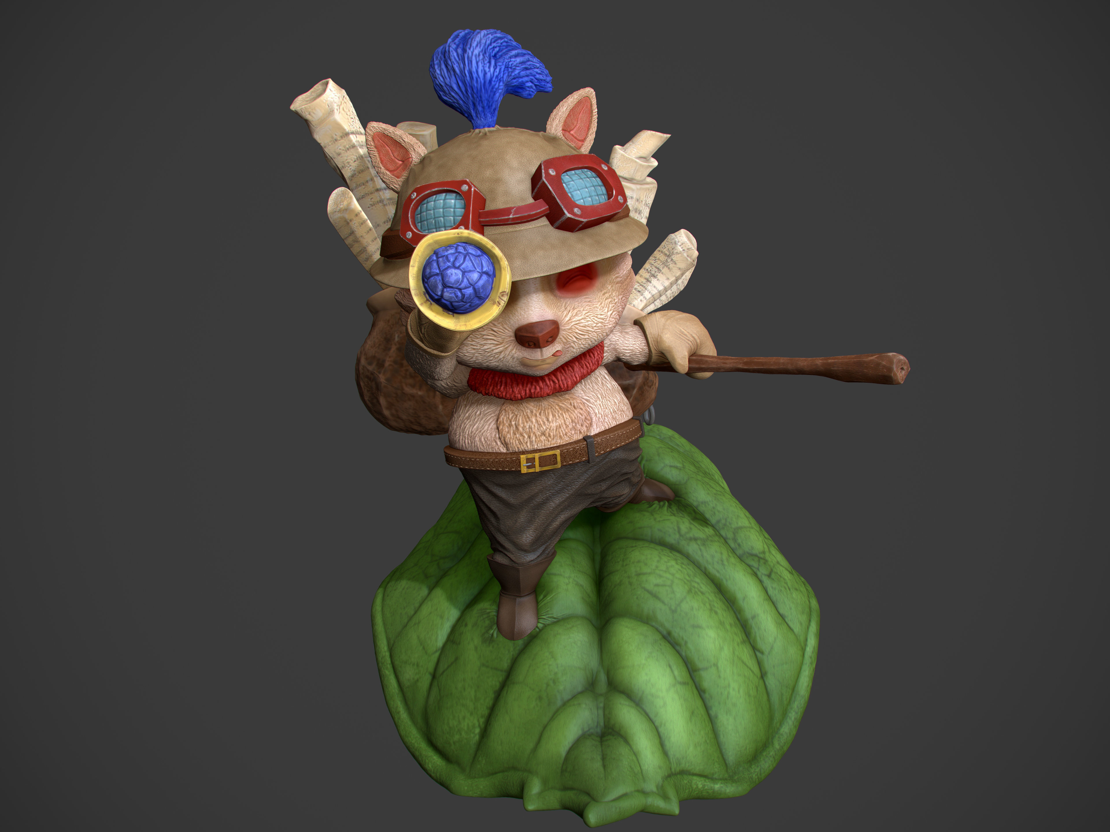 Teemo 3D Print Figure 3D model_2