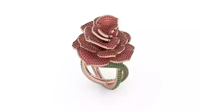 Diamond ring rose