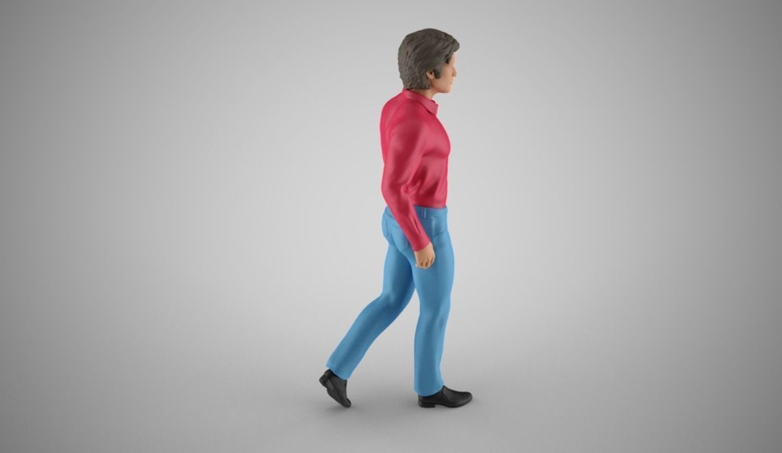 Walking Man 3D print model_6