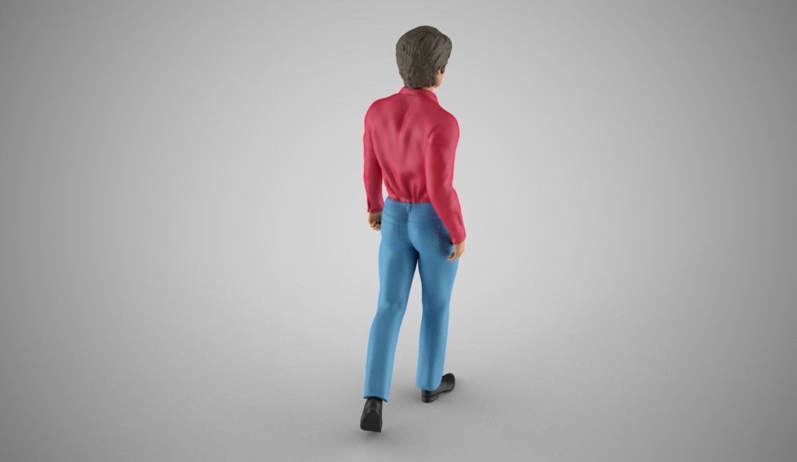 Walking Man 3D print model_7