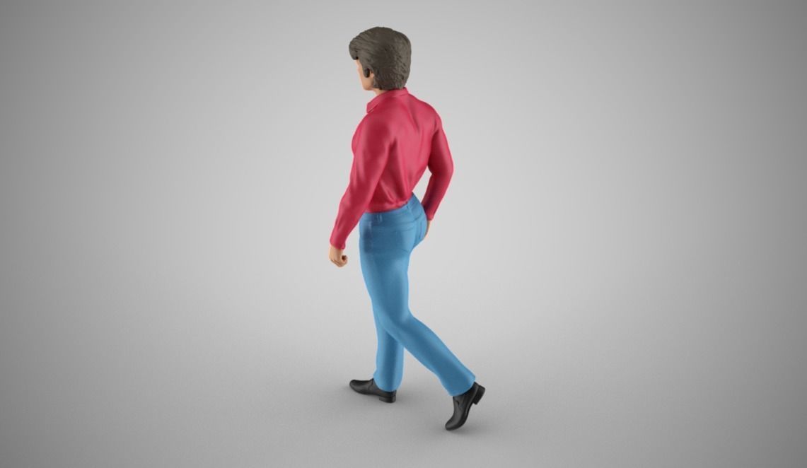 Walking Man 3D print model_9