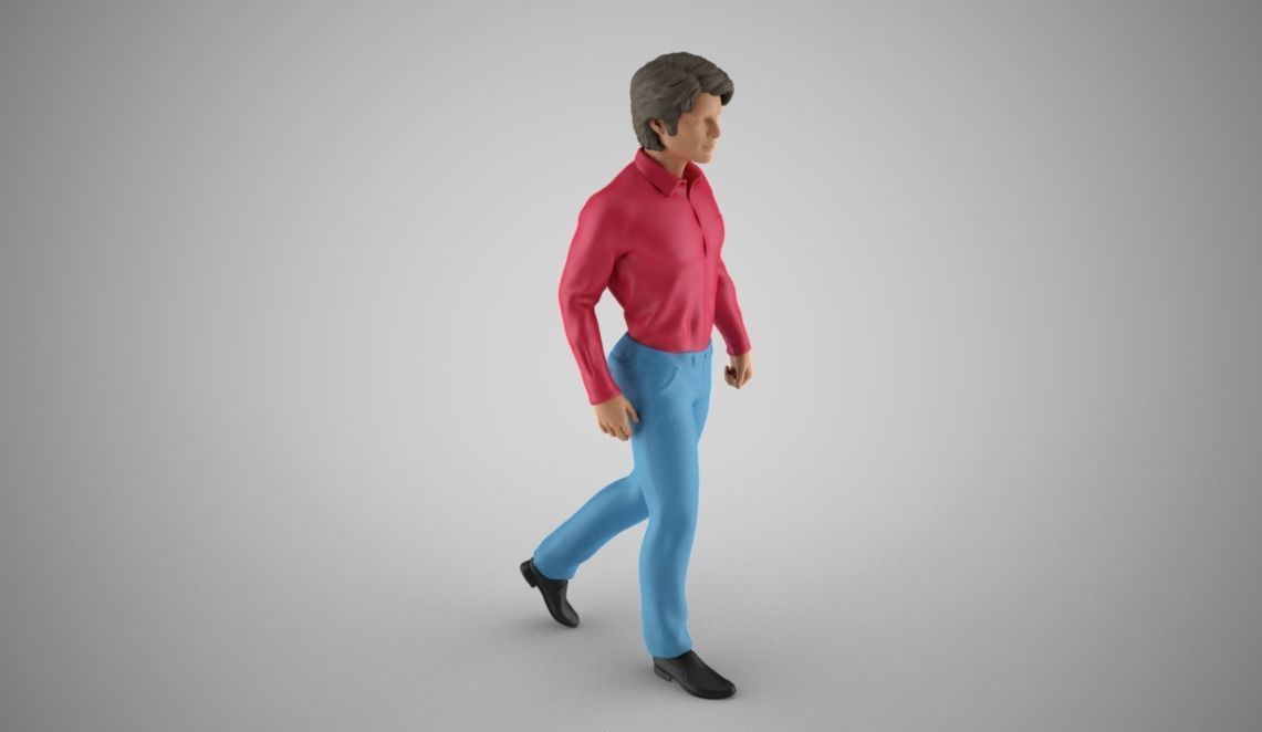 Walking Man 3D print model_5