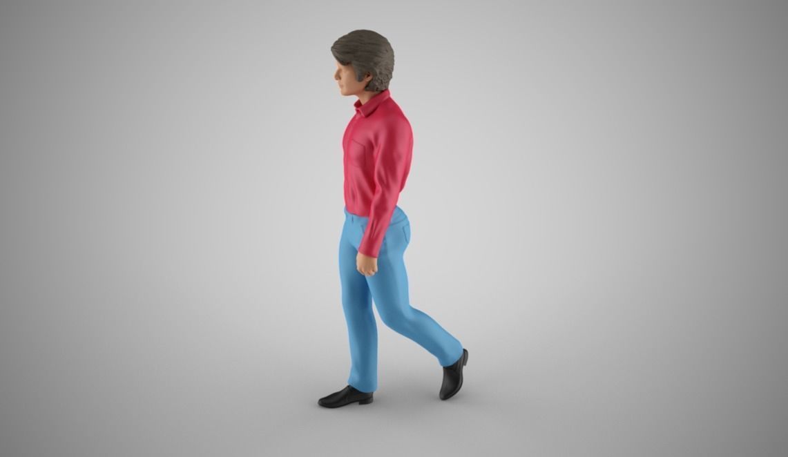 Walking Man 3D print model_10