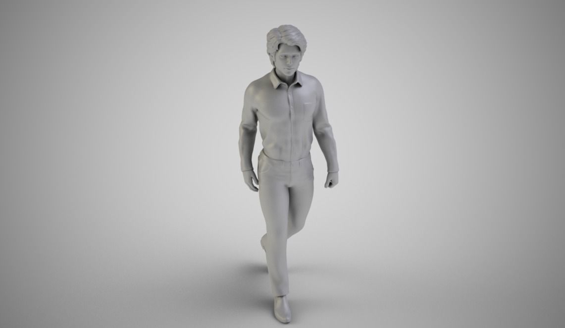 Walking Man 3D print model_3