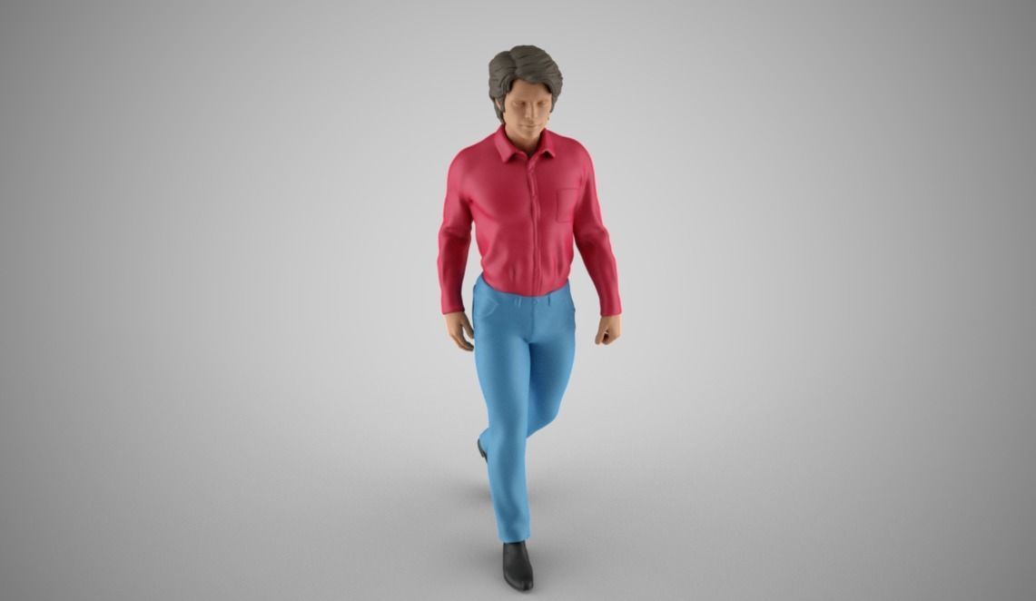 Walking Man 3D print model_4