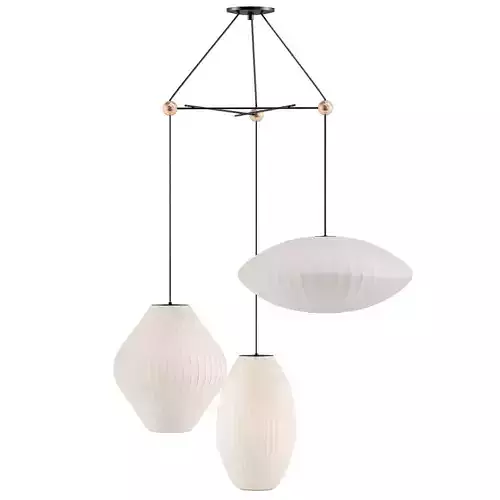 triple bubble lamp fixture