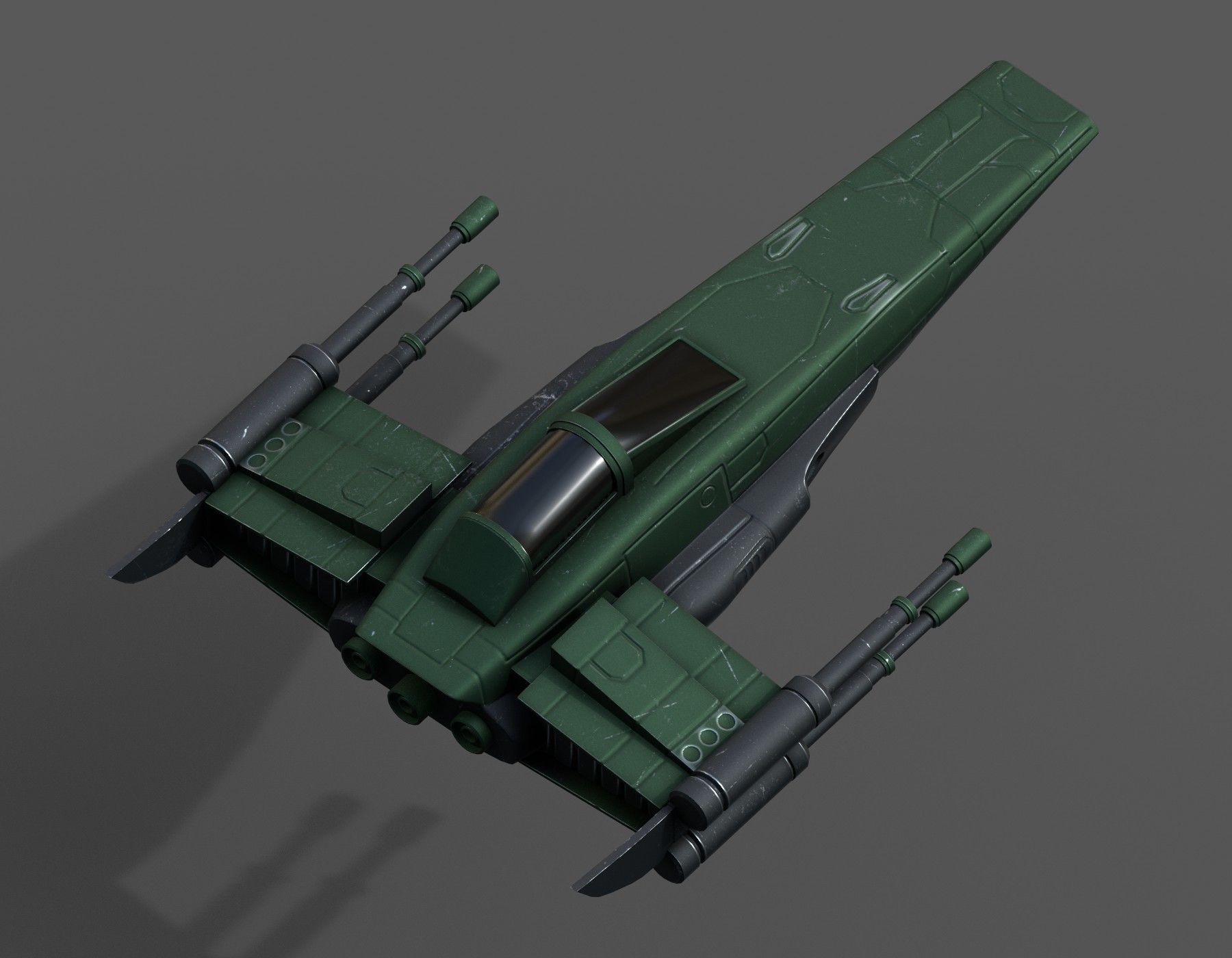 Spaceship scifi starship futuristic spacecraft space millitary  Low-poly 3D model_3