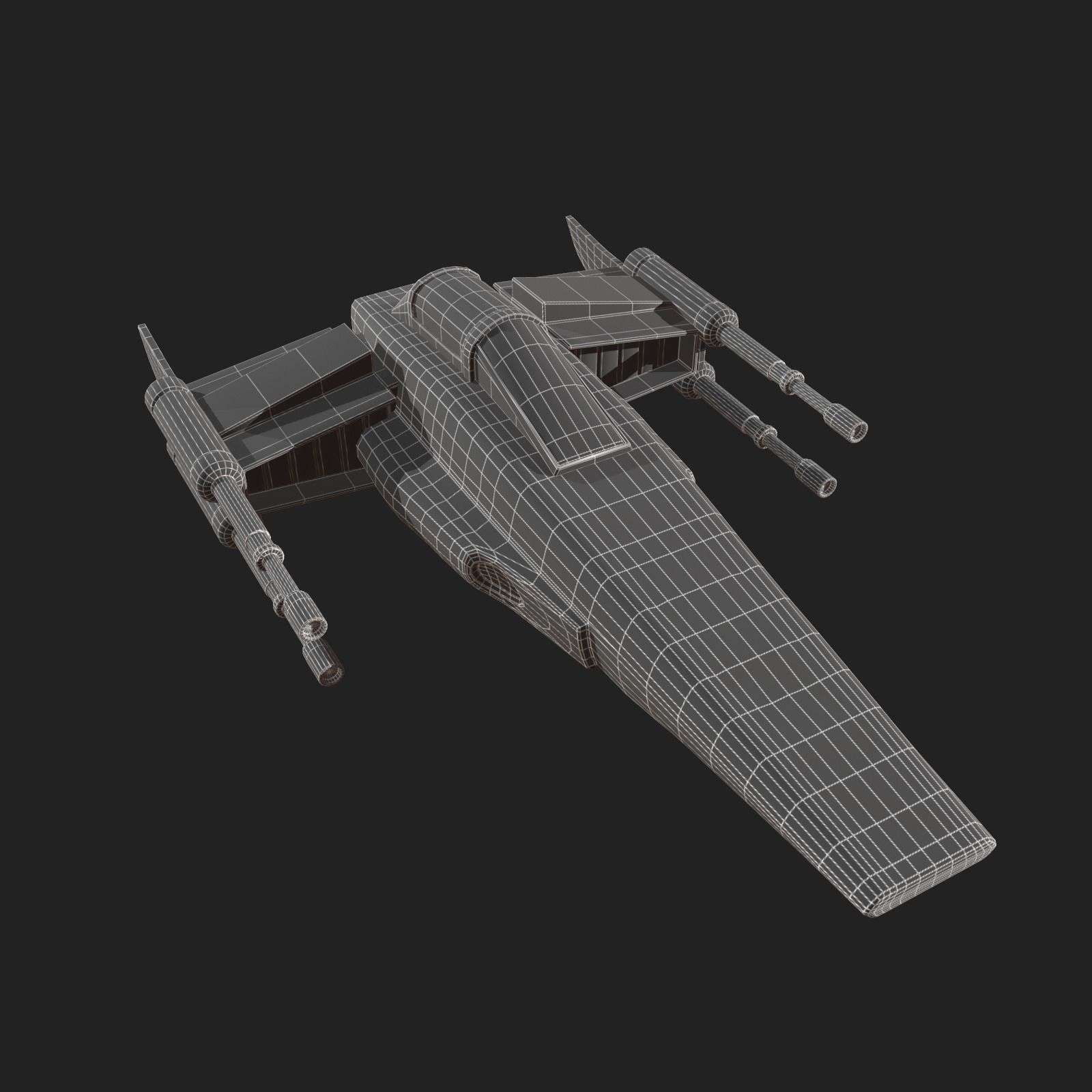 Spaceship scifi starship futuristic spacecraft space millitary  Low-poly 3D model_8