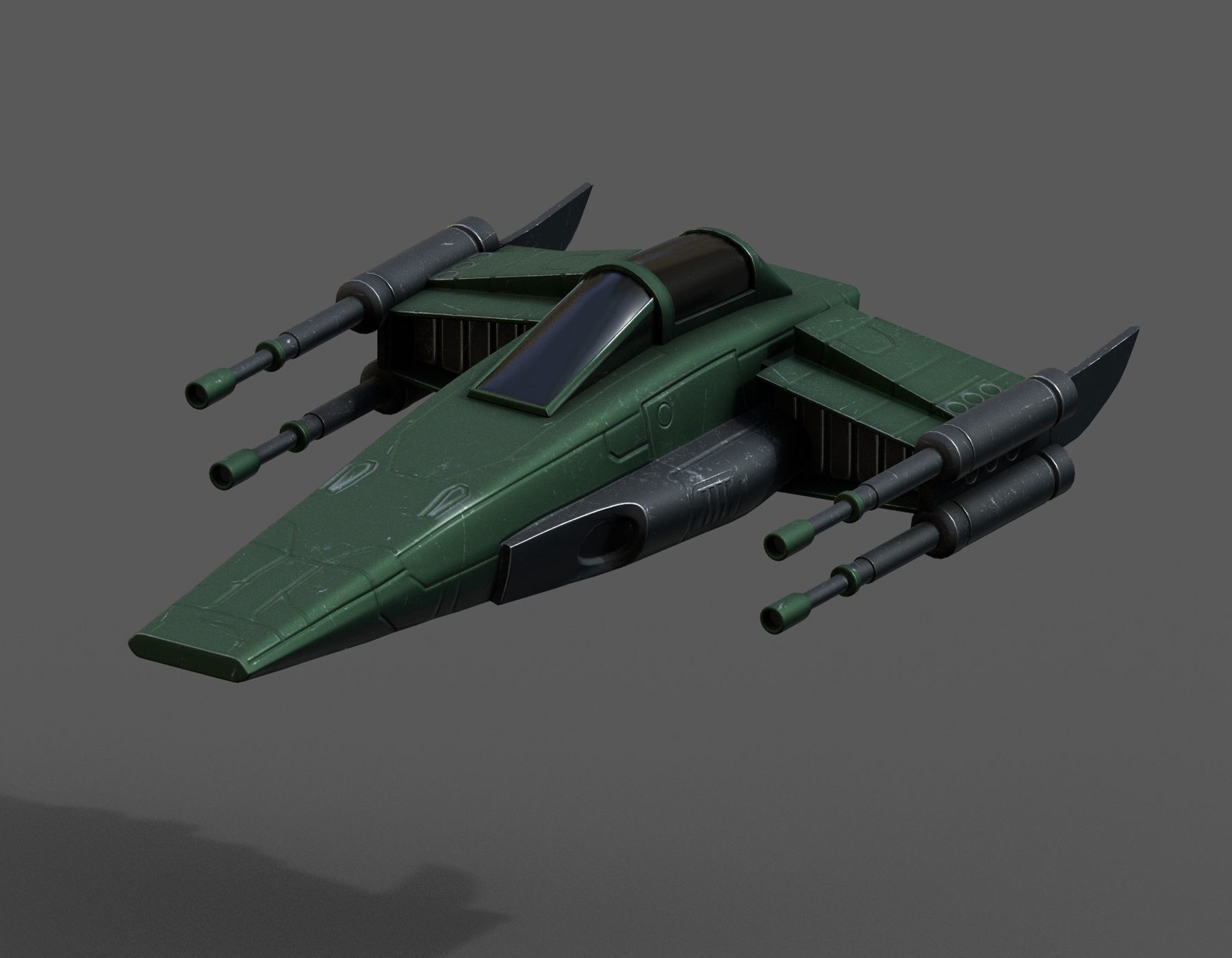 Spaceship scifi starship futuristic spacecraft space millitary  Low-poly 3D model_5