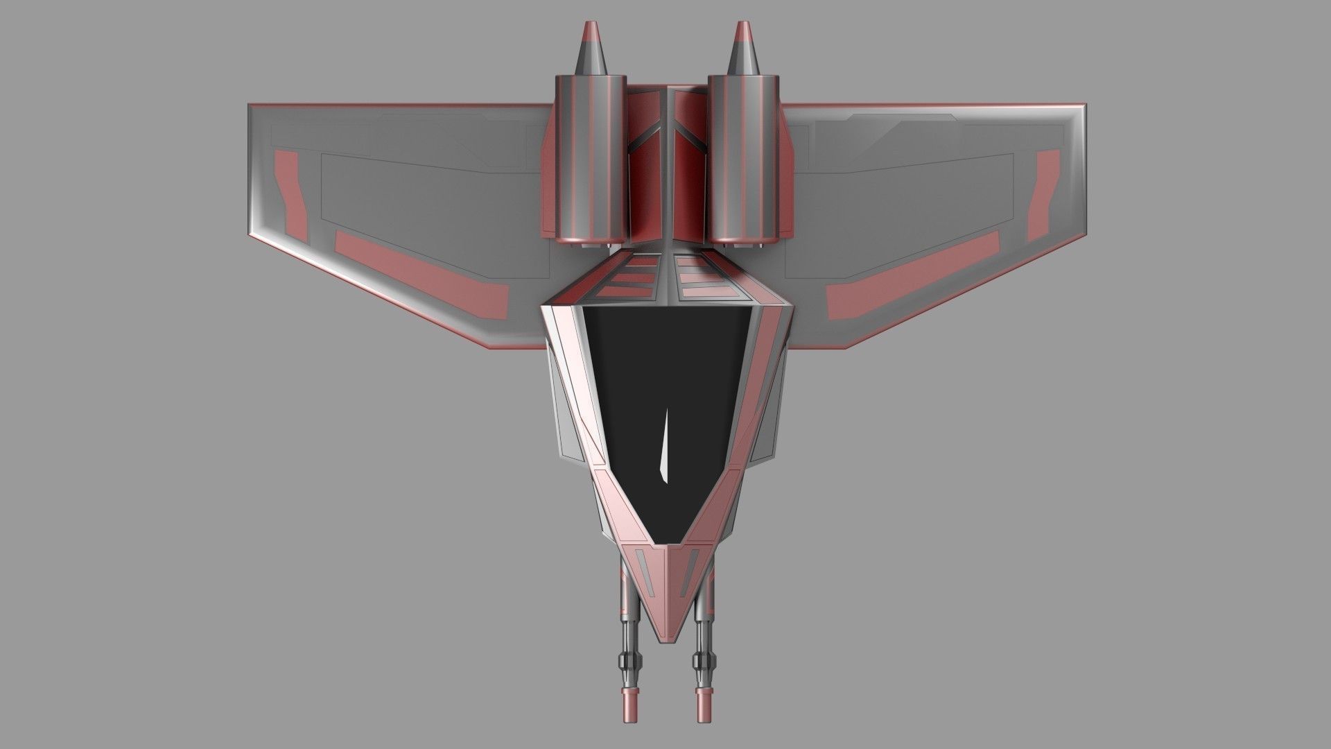 Small Space Fighter Free 3D model_2