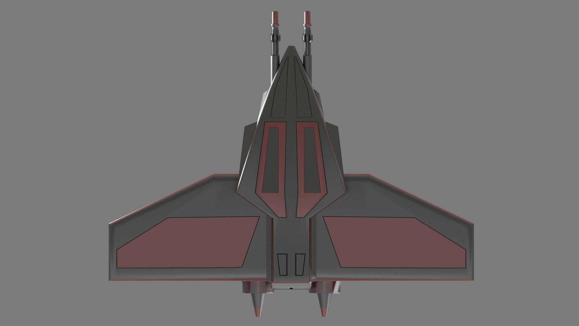 Small Space Fighter Free 3D model_3
