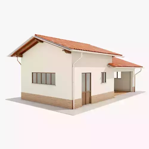 Italian Farm Building - Garage 2 3D model