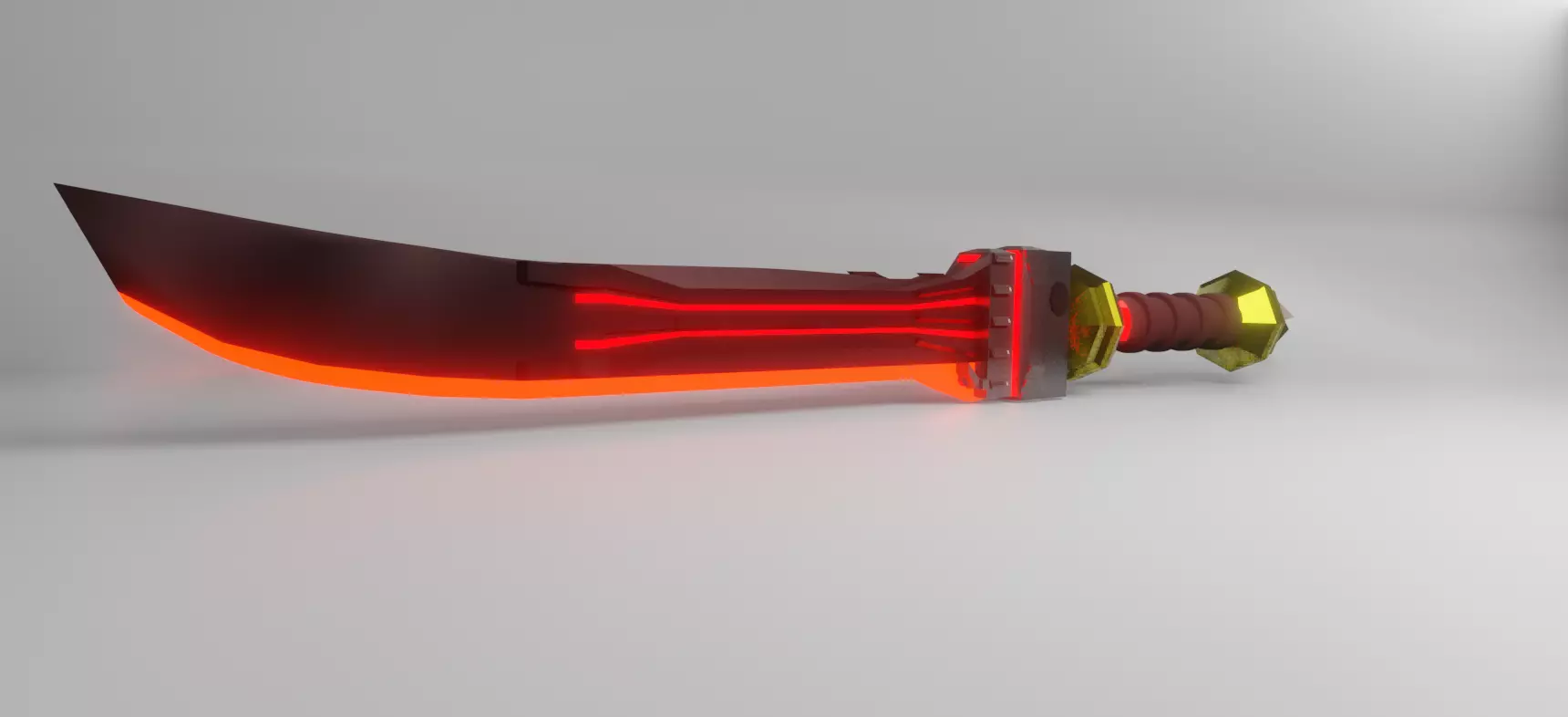 Sci-fi Neon Sword Free 3D model
