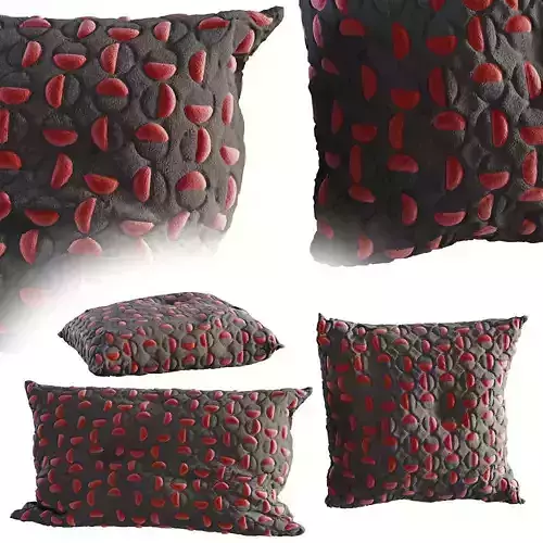 Cushion throw pillows 3D model