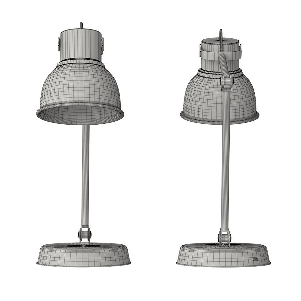 HEKTAR desk lamp ikea 3D model_5