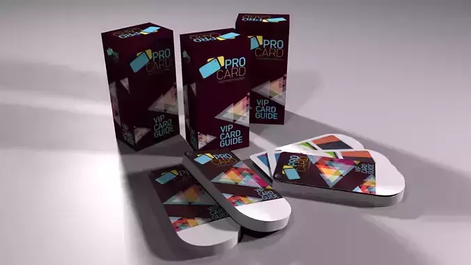 Card Catalog Low-poly 3D model