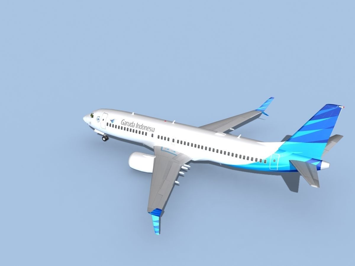 Boeing 737-800 Max Garuda Indonesia 3D model_9