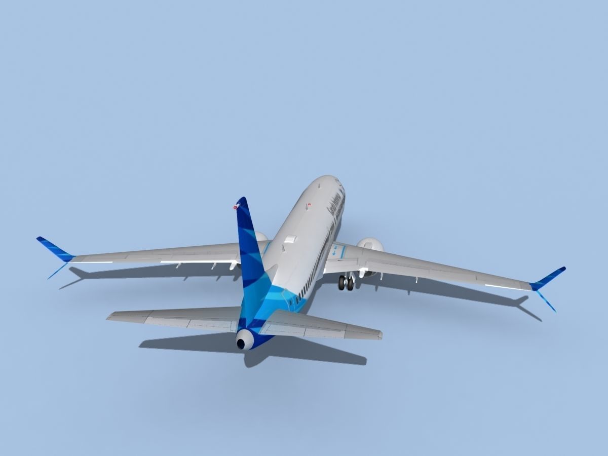 Boeing 737-800 Max Garuda Indonesia 3D model_7