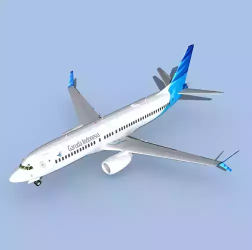Boeing 737-800 Max Garuda Indonesia 3D model
