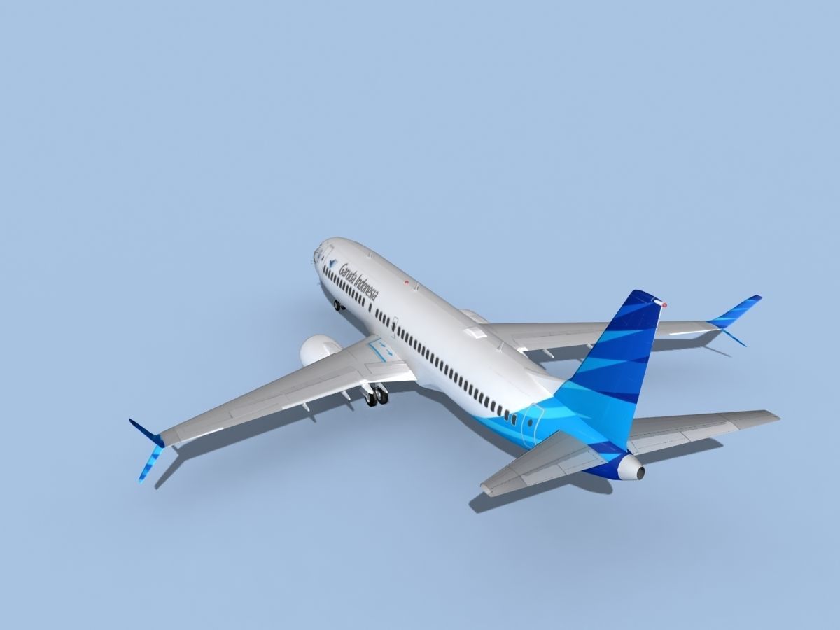 Boeing 737-800 Max Garuda Indonesia 3D model_8