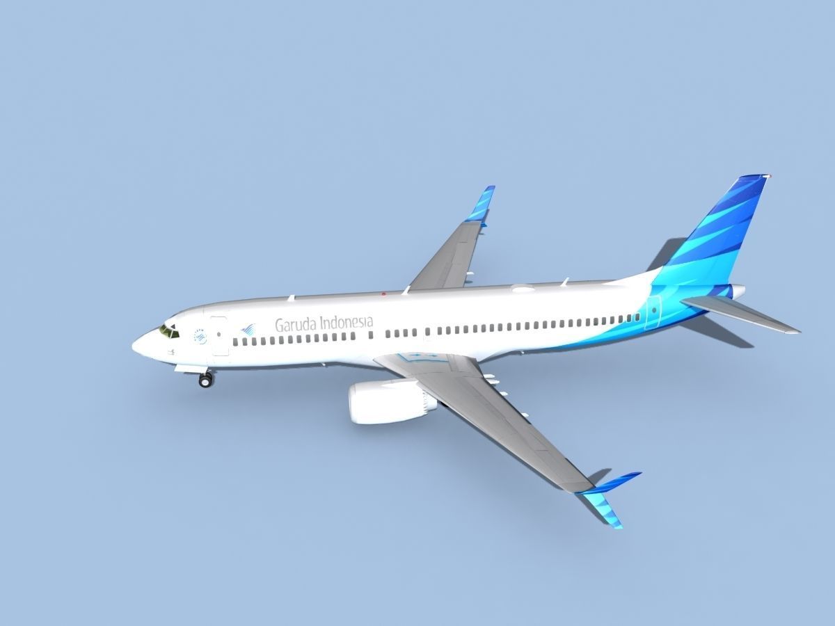 Boeing 737-800 Max Garuda Indonesia 3D model_10