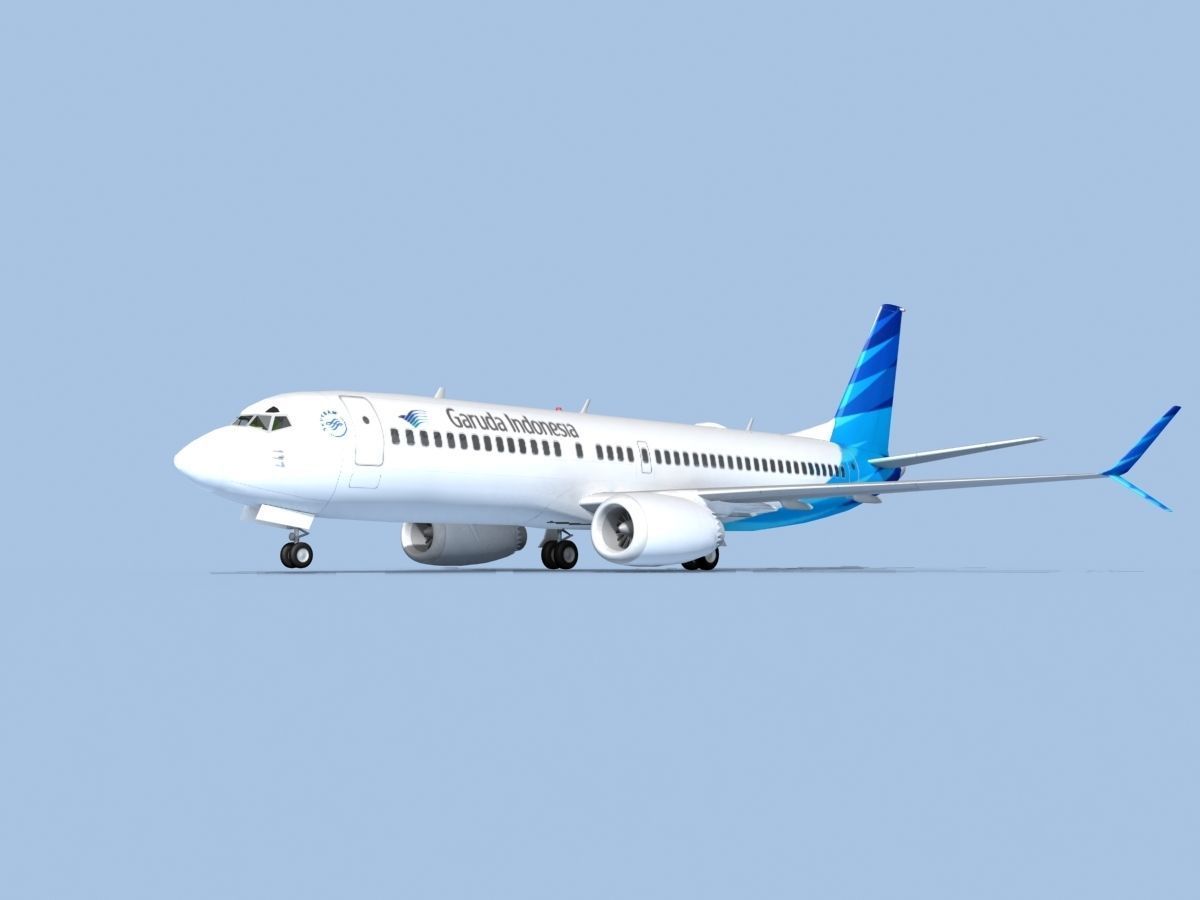 Boeing 737-800 Max Garuda Indonesia 3D model_1