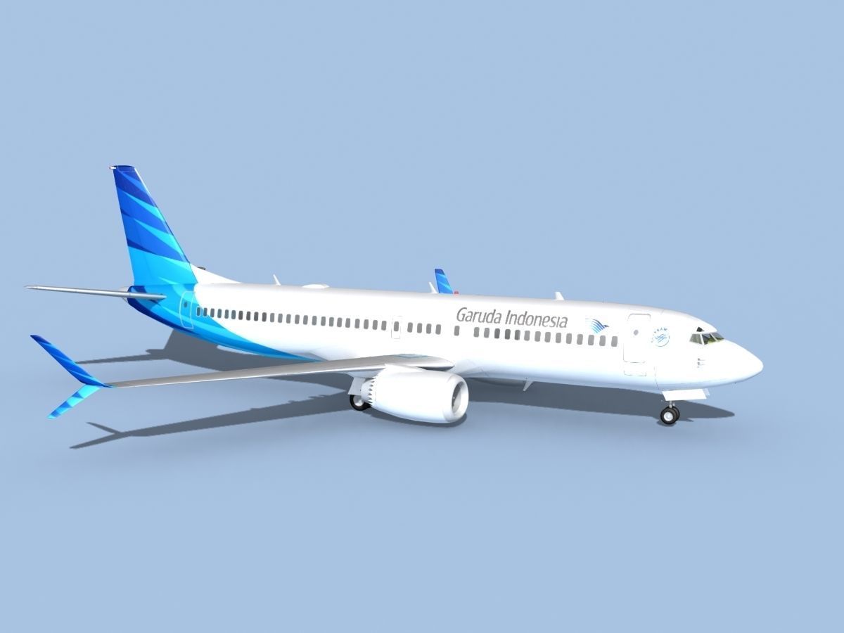 Boeing 737-800 Max Garuda Indonesia 3D model_4