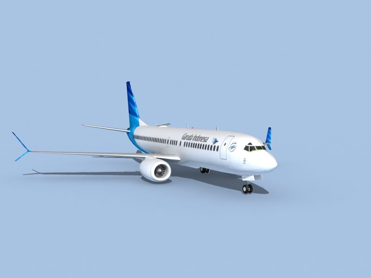 Boeing 737-800 Max Garuda Indonesia 3D model_3