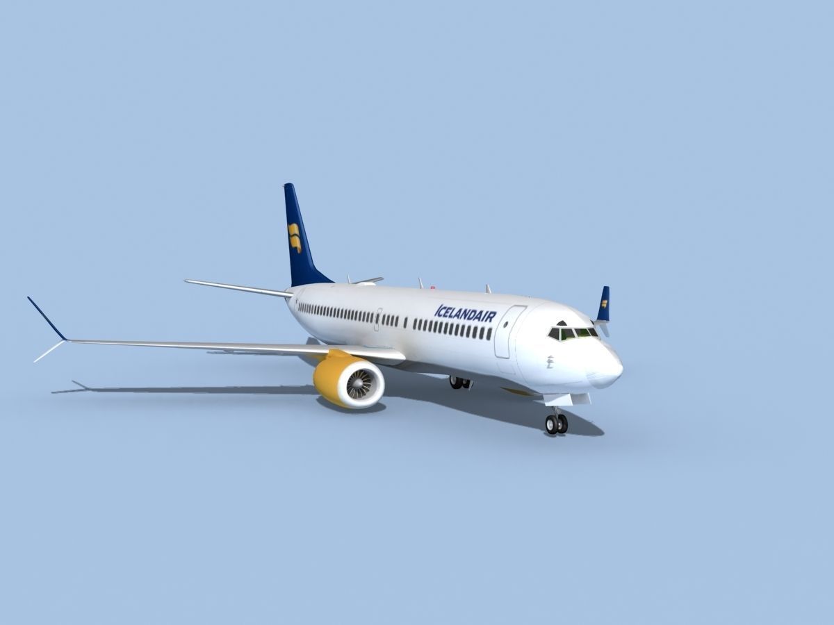 Boeing 737-800 Max Icelandair 3D model_2