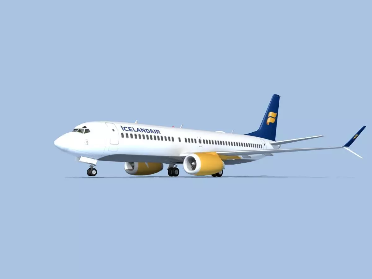 Boeing 737-800 Max Icelandair 3D model_0