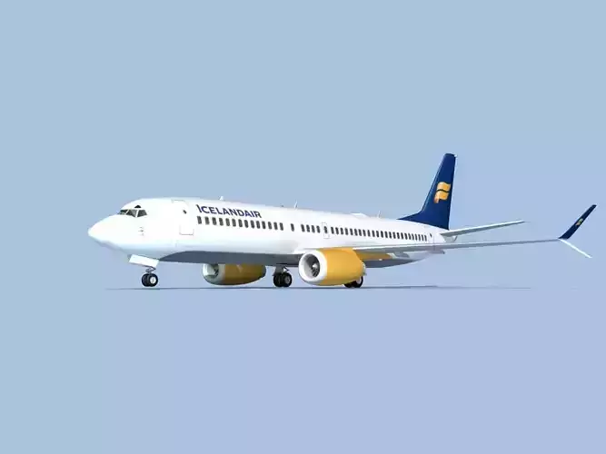 Boeing 737-800 Max Icelandair 3D model Boeing 737-800 Max Icelandair 3D model