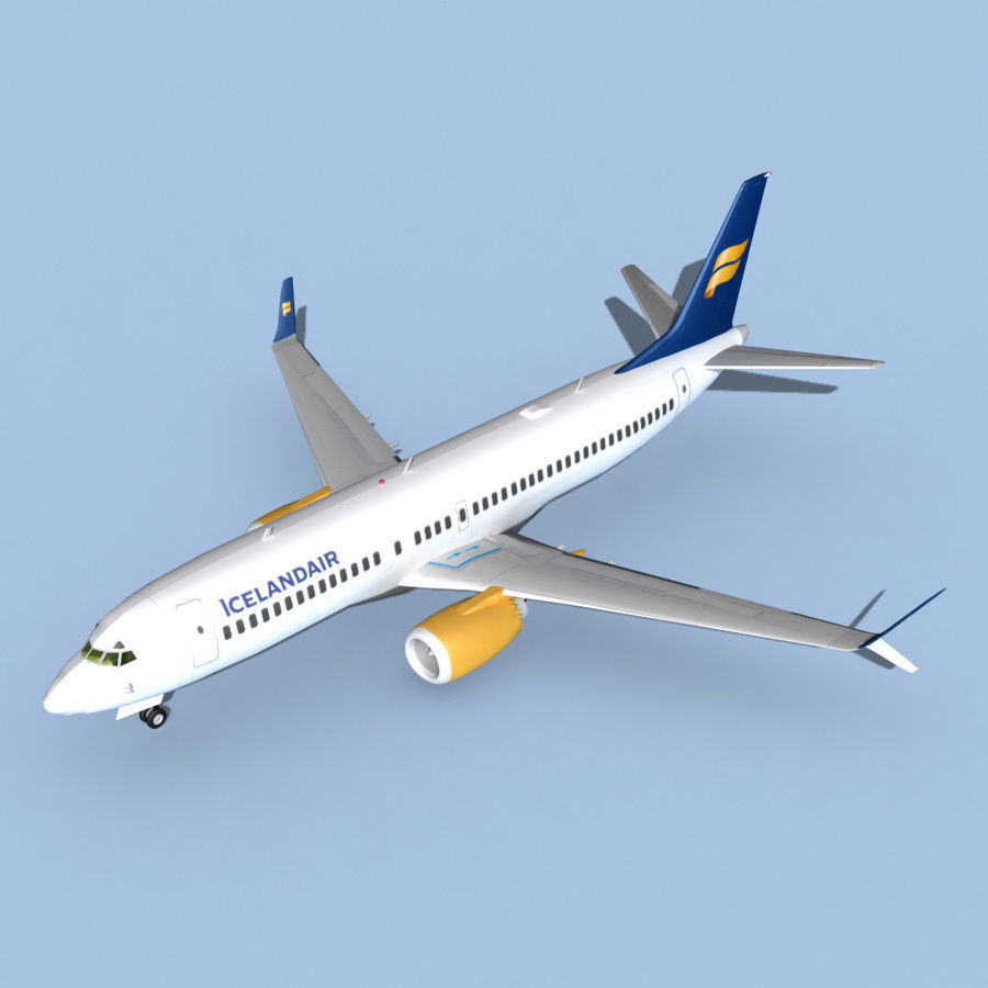 Boeing 737-800 Max Icelandair 3D model_11
