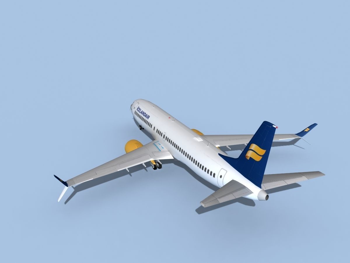 Boeing 737-800 Max Icelandair 3D model_7